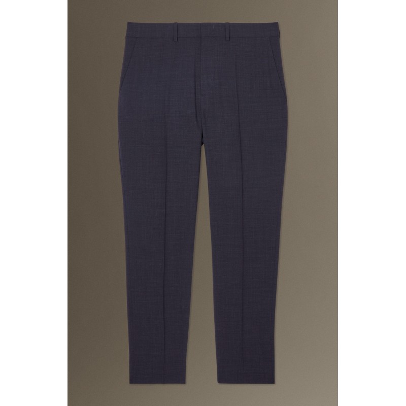 [Besonders] COS MELIERTE WOLLHOSE – SCHMAL NAVYBLAU MELIERT