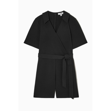 [Besonders] COS PLAYSUIT MIT WICKELEFFEKT SCHWARZ