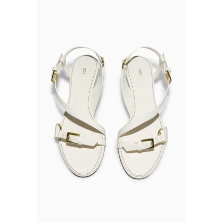 Klassiker COS RIEMCHENSANDALEN MIT SCHNALLEN WEISS