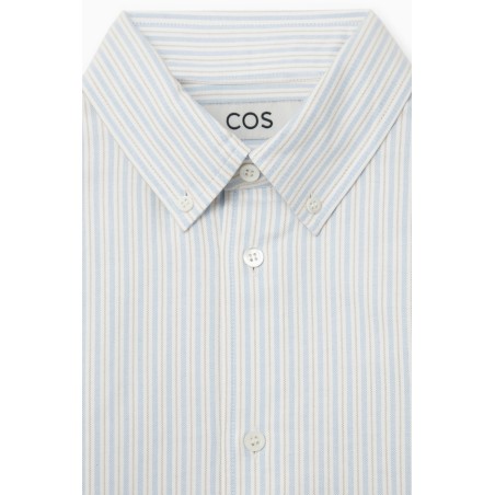 Klassiker COS OXFORD-HEMD MIT BUTTON-DOWN-KRAGEN HELLBLAU/GESTREIFT