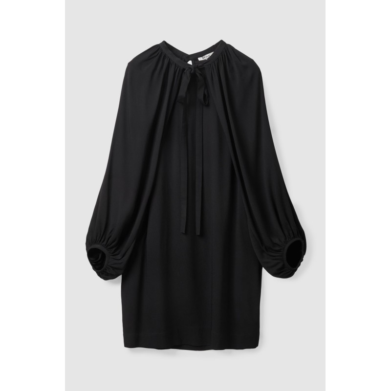 Klassiker COS KLEID MIT CAPEÄRMELN SCHWARZ