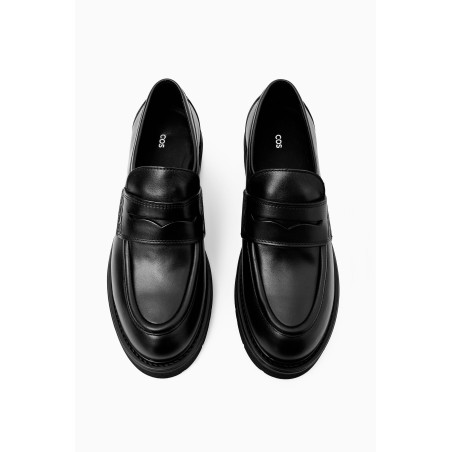 Klassiker COS MARKANTE PENNY LOAFERS AUS LEDER SCHWARZ