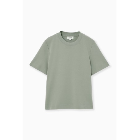 Klassiker COS SCHLICHTES T-SHIRT KHAKI