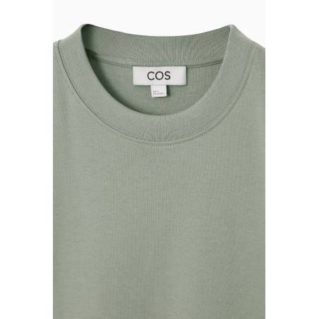 Klassiker COS SCHLICHTES T-SHIRT KHAKI