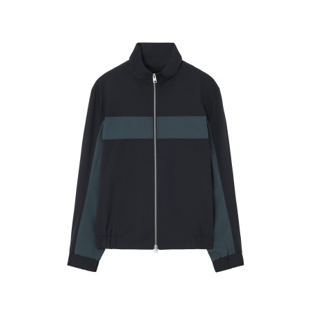 Klassiker COS JACKE IN COLOUR-BLOCK-OPTIK MIT STEHKRAGEN NAVYBLAU/BLAU