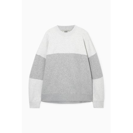 Klassiker COS SWEATSHIRT IN COLOUR-BLOCK-OPTIK Grau