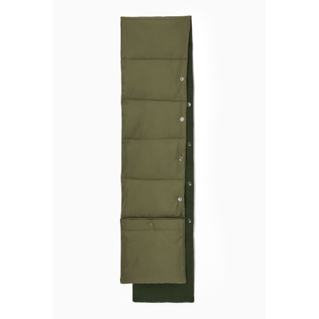 COS WANDELBARER GEPOLSTERTER SCHAL KHAKI (Heißes Angebot)