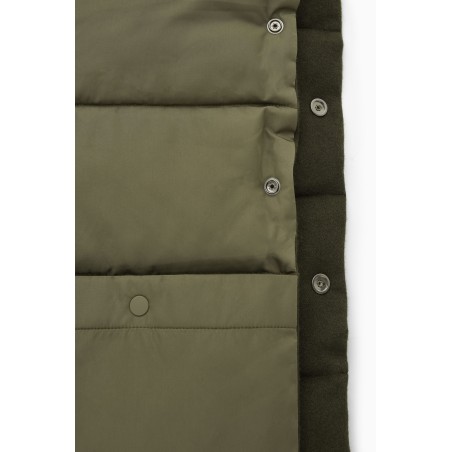 COS WANDELBARER GEPOLSTERTER SCHAL KHAKI (Heißes Angebot)