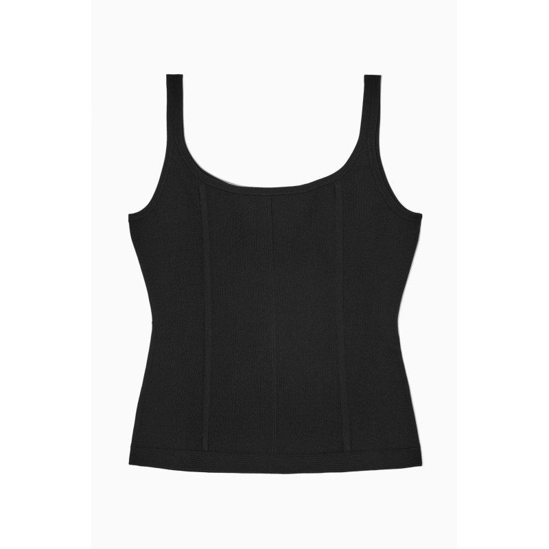 COS TANKTOP IM KORSETTSTIL SCHWARZ (Heißes Angebot)