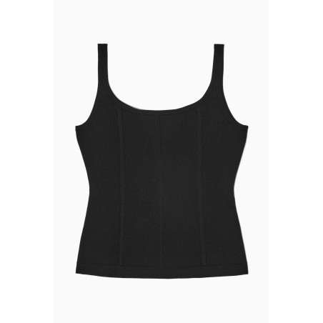 COS TANKTOP IM KORSETTSTIL SCHWARZ (Heißes Angebot)