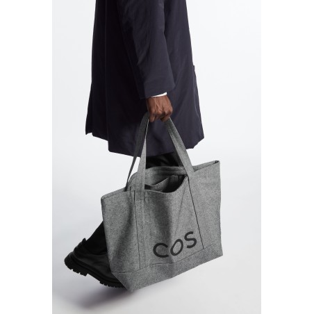 COS COS TOTE BAG IM UTILITY-STIL - CANVAS Dunkelgrau (Heißes Angebot)