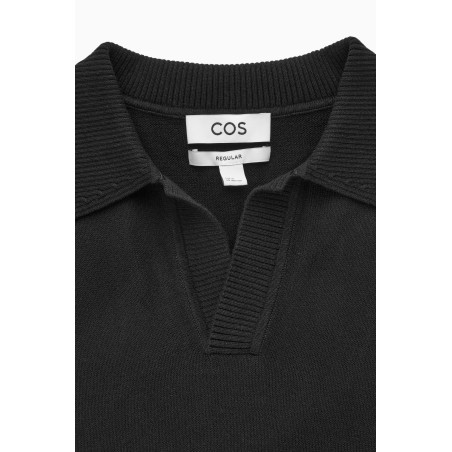 COS PULLOVER AUS BAUMWOLL-SEIDEN-MIX SCHWARZ (Heißes Angebot)