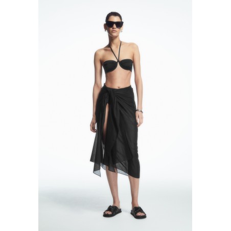 COS SARONG AUS BAUMWOLLE SCHWARZ (Heißes Angebot)