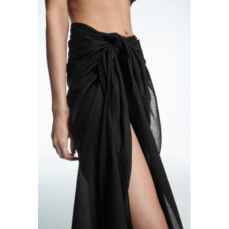 COS SARONG AUS BAUMWOLLE SCHWARZ (Heißes Angebot)