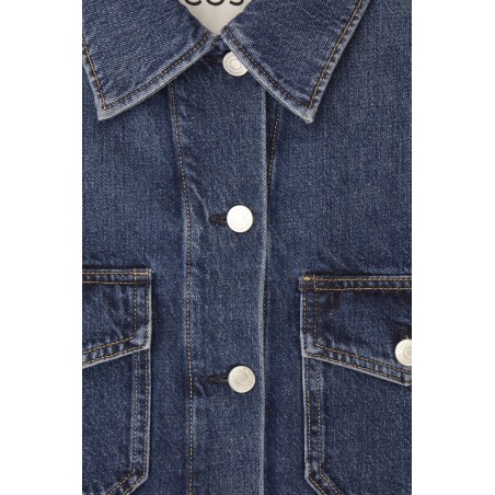 COS VERKÜRZTE JEANSJACKE Blau (Heißes Angebot)