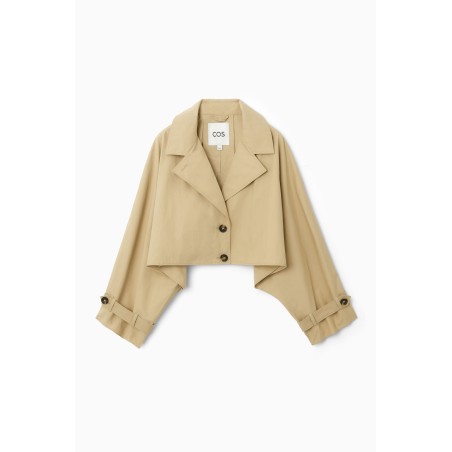 COS VERKÜRZTE JACKE IM TRENCHCOAT-STIL BEIGE (Heißes Angebot)