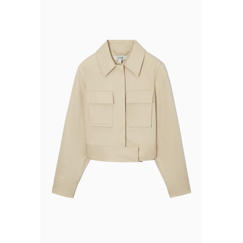 COS VERKÜRZTE UTILITY-JACKE BEIGE (Heißes Angebot)