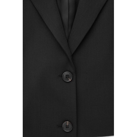 COS VERKÜRZTER BLAZER AUS WOLLE SCHWARZ (Heißes Angebot)