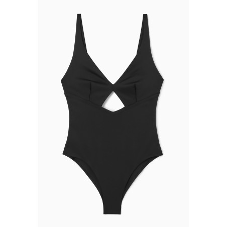 Rabatt COS BADEANZUG AUS SCUBA MIT CUT-OUT SCHWARZ