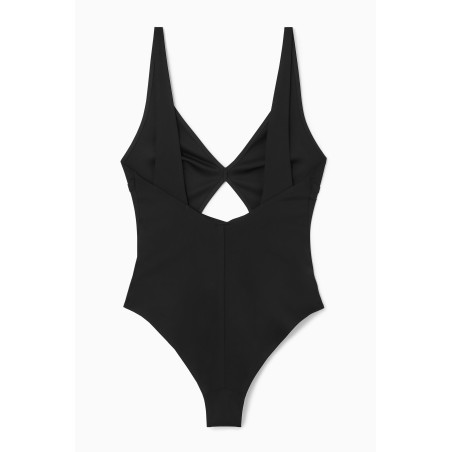 Rabatt COS BADEANZUG AUS SCUBA MIT CUT-OUT SCHWARZ