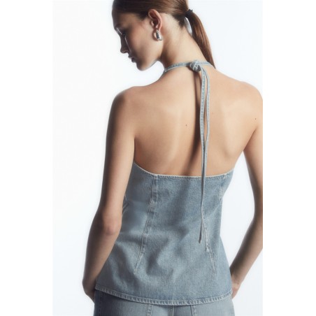 Rabatt COS NECKHOLDER-OBERTEIL AUS DENIM BLAU