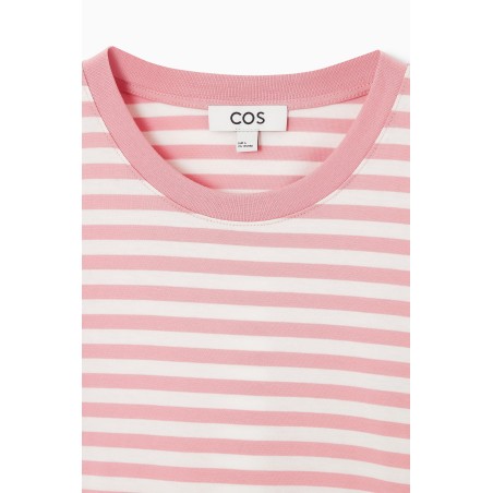 Original COS T-SHIRT FÜR DEN ALLTAG ROSA/GESTREIFT