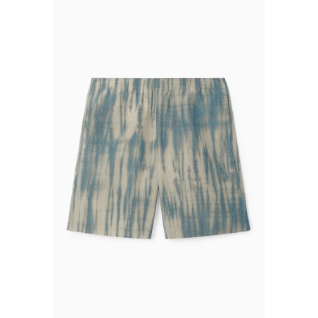 Rabatt COS BERMUDASHORTS MIT ELASTISCHEM BUND BEIGE/BLAU