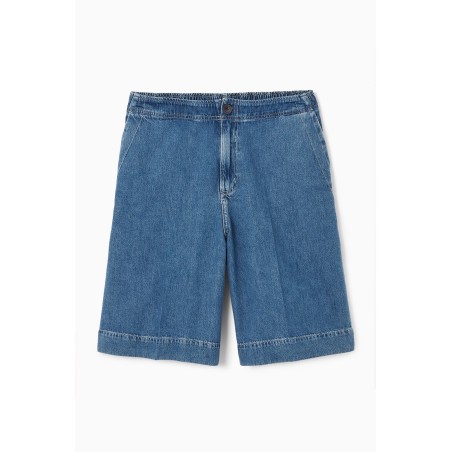 Rabatt COS LANGE DENIM-SHORTS MIT ELASTISCHEM BUND Blau