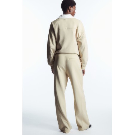 [Sonderpreis] COS JOGGINGHOSE AUS JERSEY MIT FREILIEGENDEN NÄHTEN HELLES BEIGE