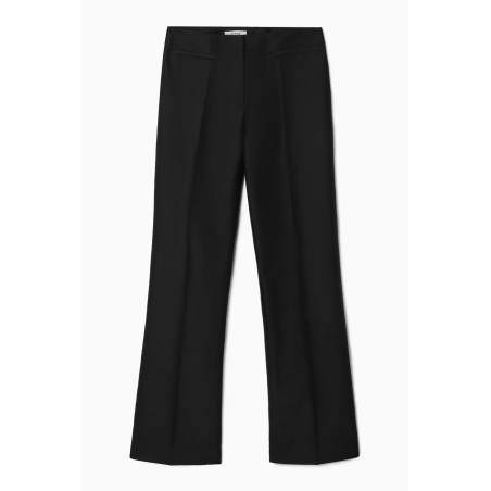 [Sonderpreis] COS HOSE AUS WOLL-MIX MIT AUSGESTELLTEM BEIN SCHWARZ