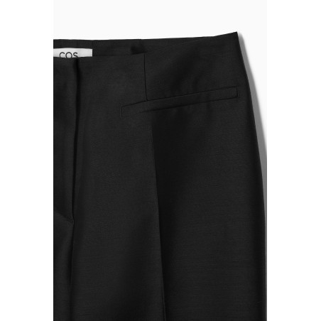 [Sonderpreis] COS HOSE AUS WOLL-MIX MIT AUSGESTELLTEM BEIN SCHWARZ