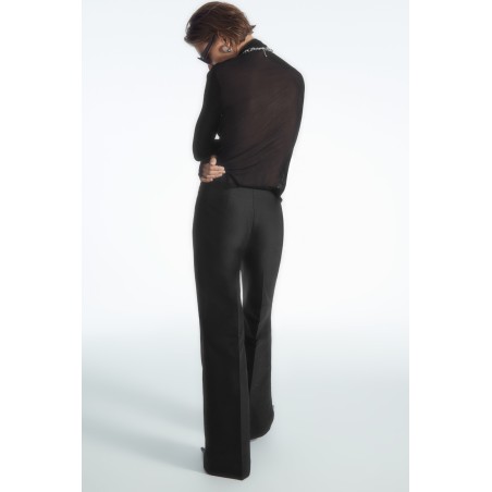 [Sonderpreis] COS HOSE AUS WOLL-MIX MIT AUSGESTELLTEM BEIN SCHWARZ