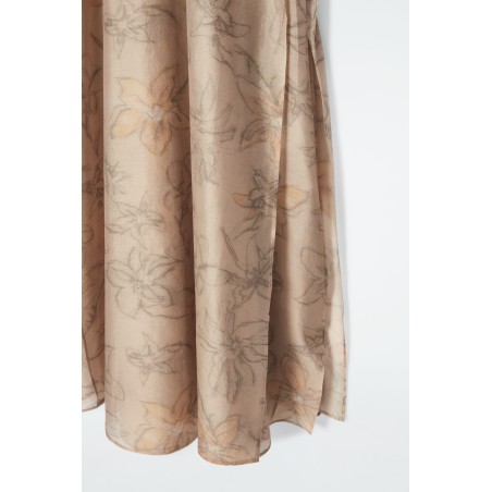 [Sonderpreis] COS NECKHOLDER-MAXIKLEID IN A-LINIE MIT FLORALEM PRINT BEIGE/FLORALER PRINT