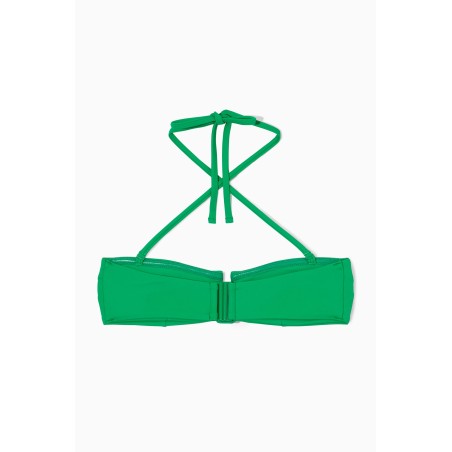 Letzte COS BANDEAU-BIKINIOBERTEIL MIT NECKHOLDER LEUCHTENDES GRÜN