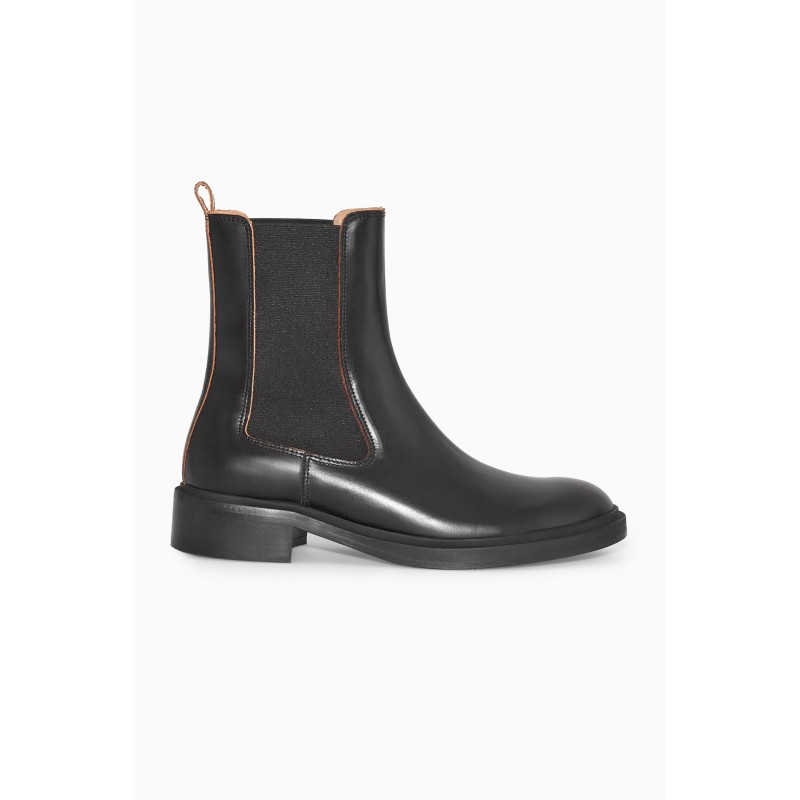 Meistverkauft COS CHELSEA-BOOTS AUS LEDER SCHWARZ