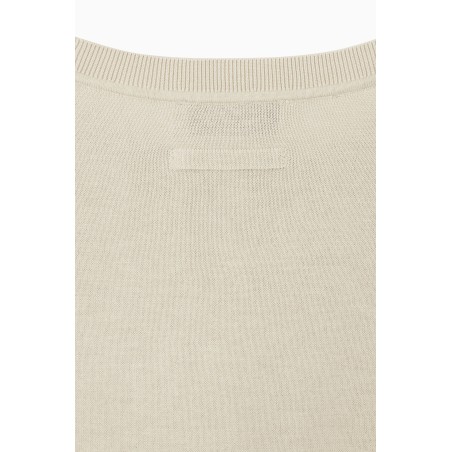 Meistverkauft COS LEICHTES GESTRICKTES T-SHIRT SANDBEIGE