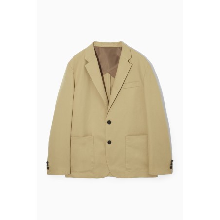 Meistverkauft COS BLAZER AUS LEINEN-BAUMWOLL-MIX BEIGE