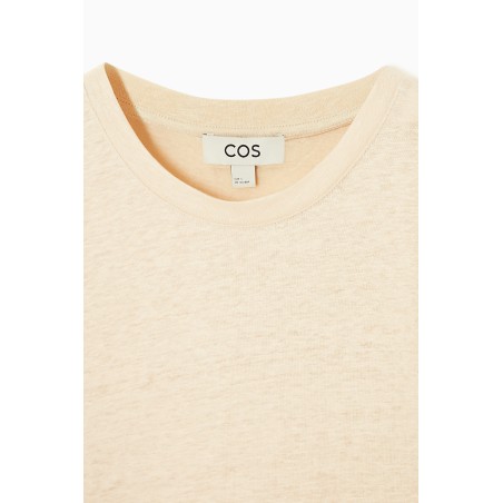 Meistverkauft COS T-SHIRT AUS LEINEN HELLES BEIGE