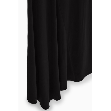 Original COS ASYMMETRISCHES MAXIKLEID MIT WASSERFALLAUSSCHNITT SCHWARZ