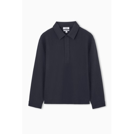 Meistverkauft COS LANGÄRMLIGES JERSEY-POLOSHIRT NAVYBLAU