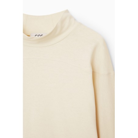 Meistverkauft COS LANGARMSHIRT MIT STEHKRAGEN HELLES BEIGE