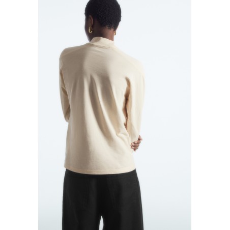 Meistverkauft COS LANGARMSHIRT MIT STEHKRAGEN HELLES BEIGE