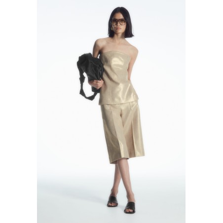 Meistverkauft COS BUSTIER AUS METALLIC-HOPSACK HELLES BEIGE