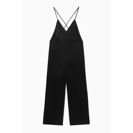 COS JUMPSUIT MIT WEITEM BEIN UND RÜCKENAUSSCHNITT SCHWARZ Im Angebot