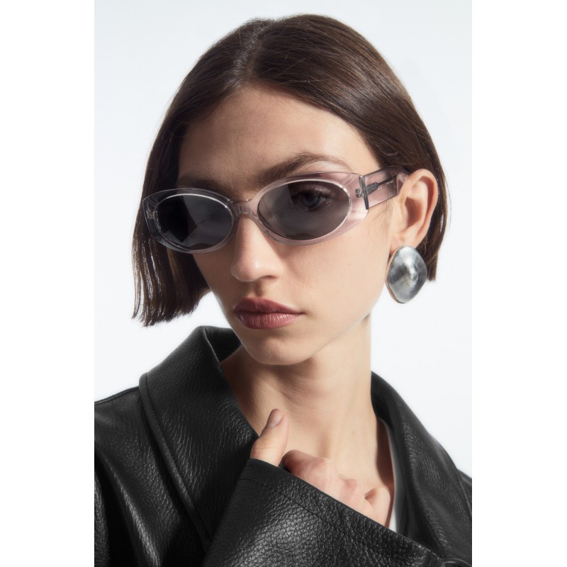 COS SONNENBRILLE MIT OVALEM RAHMEN TRANSPARENT Im Angebot