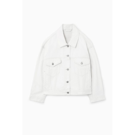 COS OVERSIZED-JEANSJACKE WEISS Im Angebot