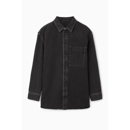 COS OVERSIZED-JEANSHEMD SCHWARZE WASCHUNG Im Angebot