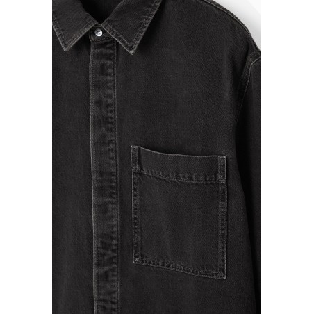 COS OVERSIZED-JEANSHEMD SCHWARZE WASCHUNG Im Angebot