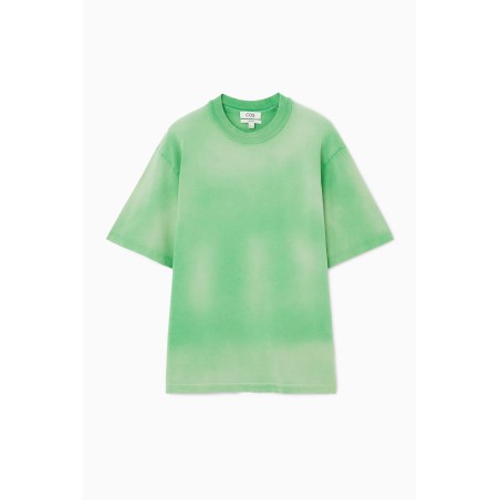 COS OVERSIZED-T-SHIRT MIT RUNDHALSAUSSCHNITT GRÜN Im Angebot