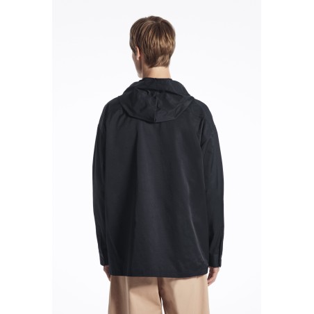 COS OVERSIZED-NYLONHEMD MIT KAPUZE DUNKLES NAVYBLAU Im Angebot